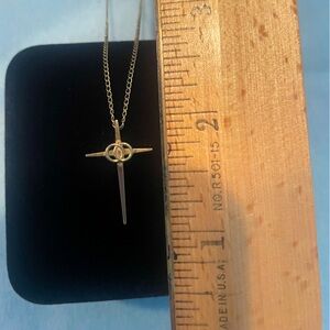 12k gold filled vintage Marriage Encounter pendent with 9” chain.